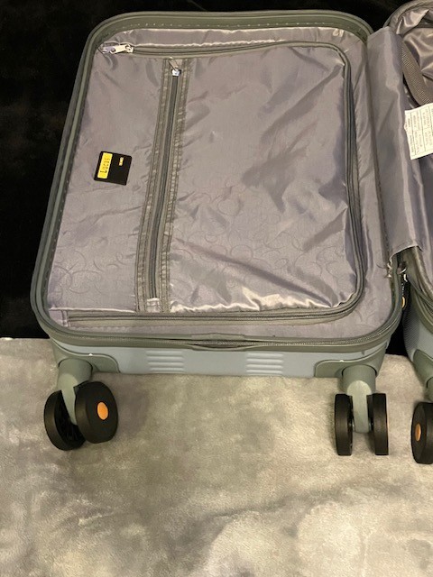 Lucas Select Hard Shell Case Luggage, Carry On, Denim Blue, 22