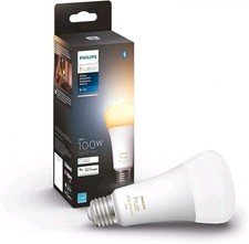 Philips - Hue 100W A21 LED Smart Bulb - White Ambiance