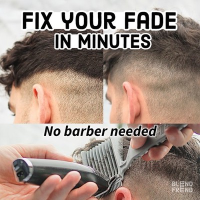 Blend Frend Original Verblassen Kamm - DIY Home Haar Mischwerkzeug (Linkshänder - 3 mm)