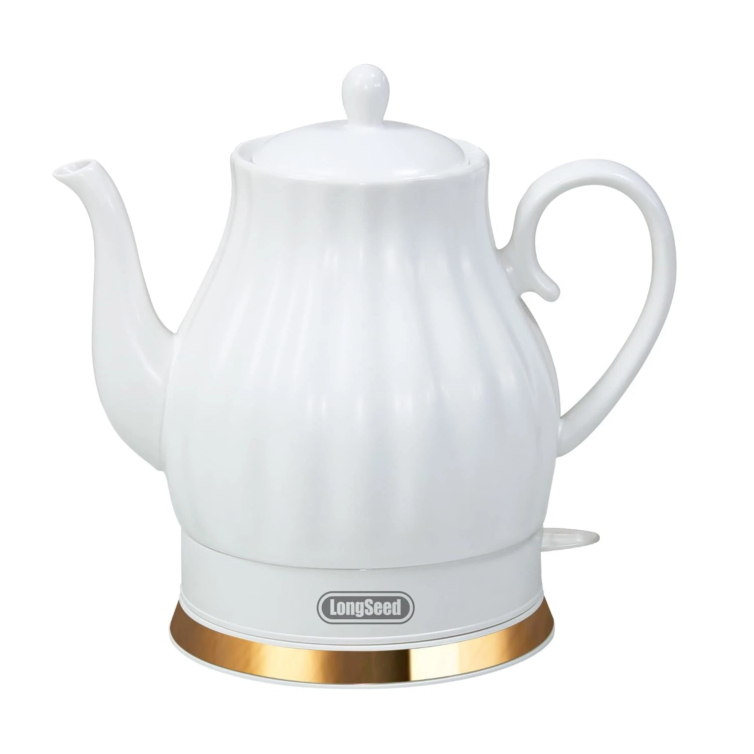Ceramic Kettle, 1.5 Liters/1200W Tea Kettle, Heats Water Quickly, Automatic S...