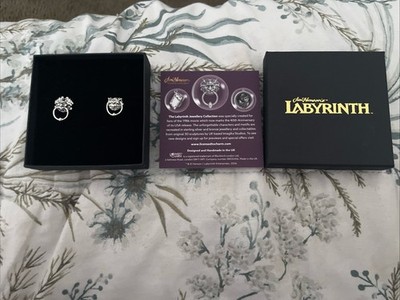 Labyrinth Türklopfer Ohrstecker (Sterlingsilber)