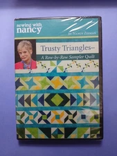 Sewing with Nancy Trusty Triangles A Row-by-Row Sampler Quilt DVD SN3009 SEALED