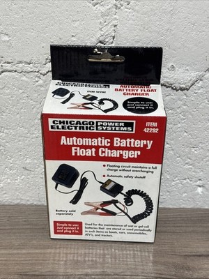 Chicago Electric Power Tools 12 Volt Battery Float Charger Part #42292