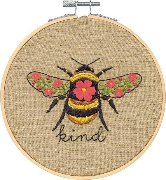 Dimensions - Bee Kind -  Embroidery Kit, inc hoop - Image 4 of 4