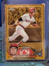 2023 Topps Gilded Baseball Carl Yastrzemski Gold Refractor /99 HOF
