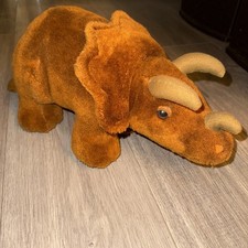 Vintage Dakin Triceratops Dinosaur Plush 1980 Prehistoric Pets Stuffed Toy 18  