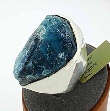 GENUINE MALACHITE RING SOLID .925 SILVER - New With Tag - 46.2 grams