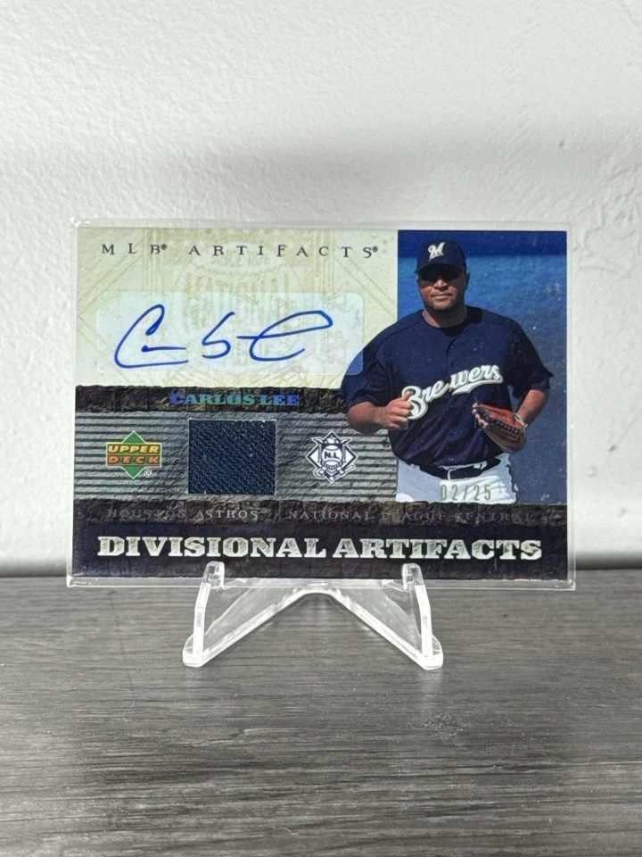 2007 Upper Deck Artifacts -Divisional Artifacts Carlos Lee #DA-CL Autographs /25 - Image 3 of 4