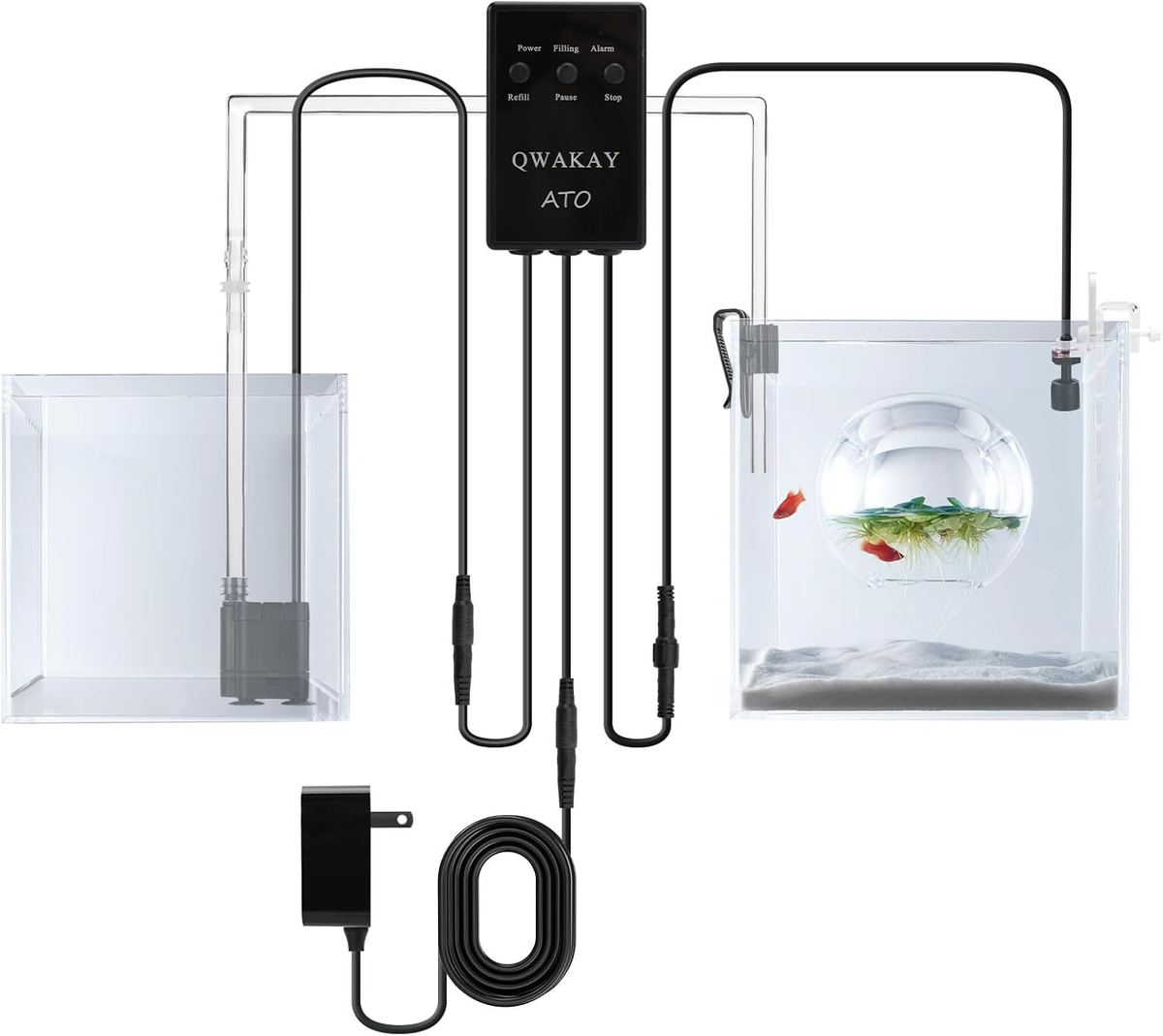 Intelligentes Automatisches Nachfüllsystem (ATO) für Aquarien Kunststoff-Wassers