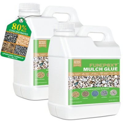 35oz Mulch Glue  Outdoor Use Gravel Rock Landscape Hold Safe To Kids Pets