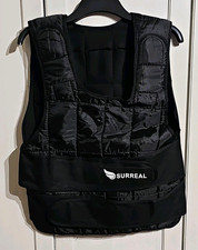 SURREAL 25kg Weighted Training Vest Black Unisex Adults