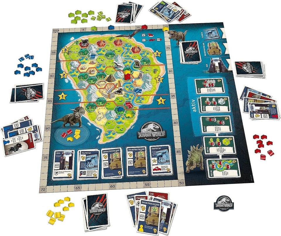 Jurassic World - Rückkehr zur Isla Nubla, Brettspiel, Gesellschaftsspiel NEU/OVP - Bild 3 von 3