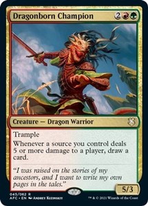 Dragonborn Champion 045/062 Rare - Commander: Adventures in the Forgotten Realms