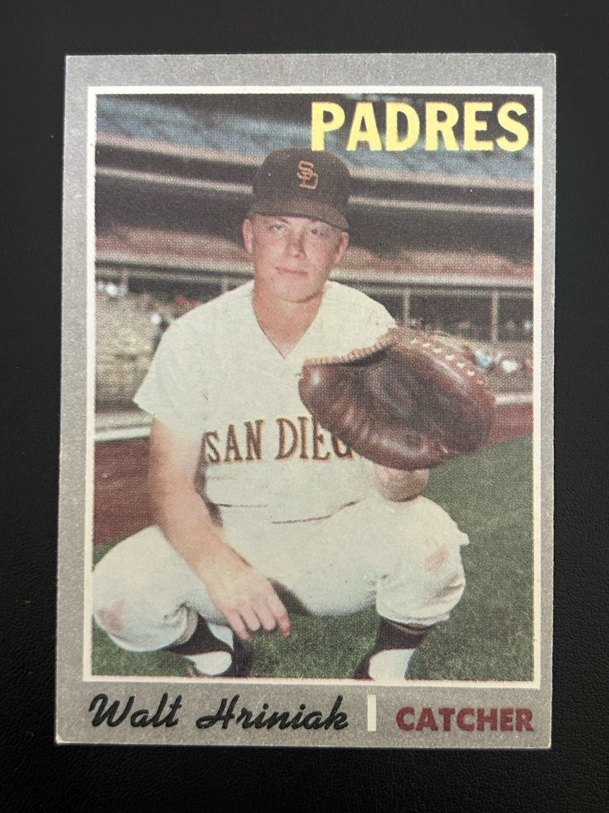 1970 Topps Baseball Card #392 Walt Hriniak San Diego Padres EX+
