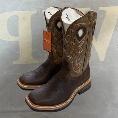 Twisted X Men's 12'' Pull On Soft Toe Western Work Boot Western Boot, SIZE 7