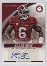 2015 Panini Alabama Crimson Tide Signatures Blake Sims #BS-AL Auto 1t3