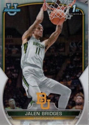 2022-23 Bowman Chrome University Refractors #99 Jalen Bridges - BSK