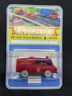Vintage Lesney Matchbox 57 Land Rover Fire Engine, Grey Wheels Blister Pack.