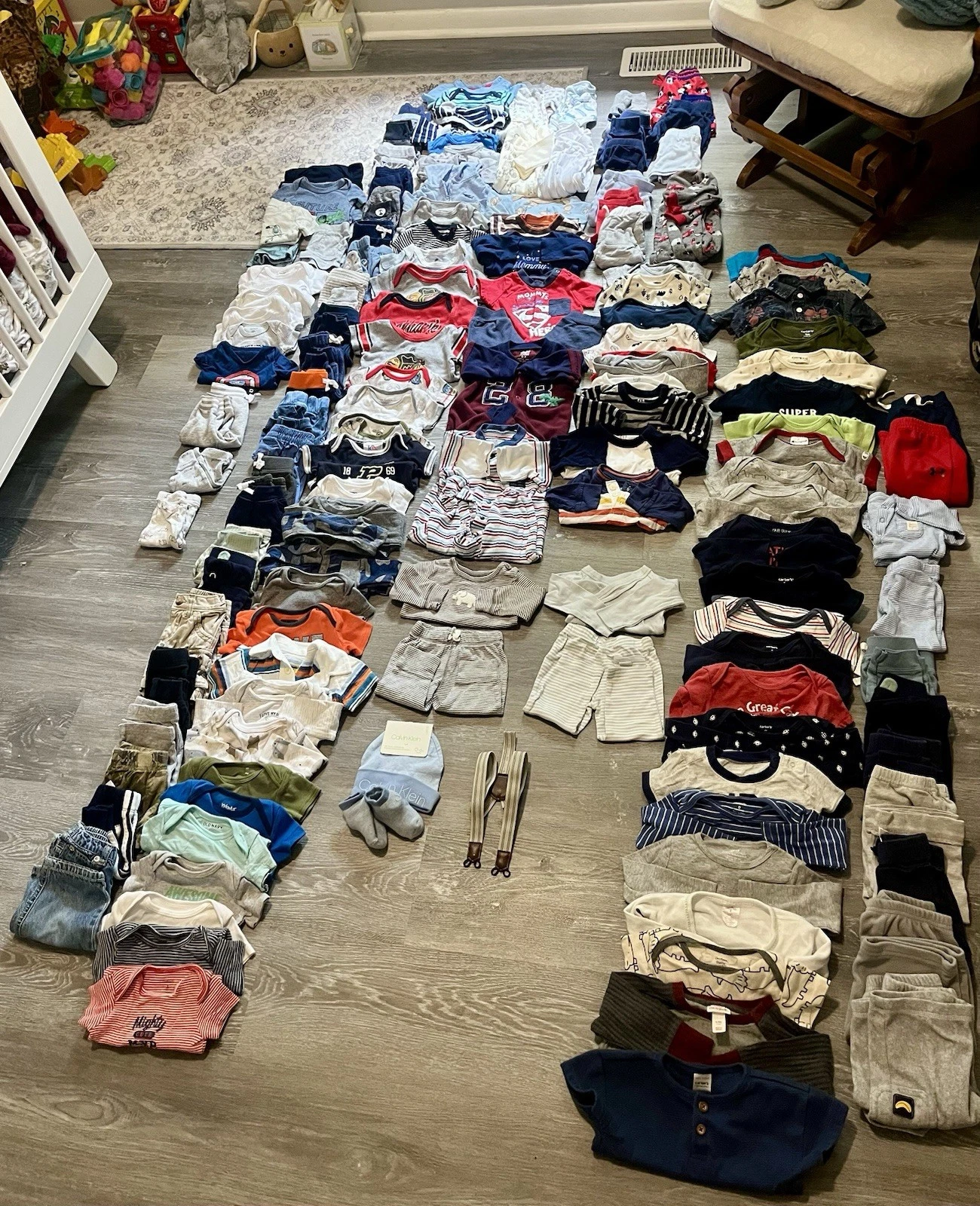 147 Pc Infant Boys NB - 18M Clothing Lot H&M Carters Old Navy Burt’s Bees Baby