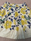 NWT Talbots RSVP Blue Yellow Floral Butterfly Pleated‎ Lined Skirt Womens 10P — photo 2