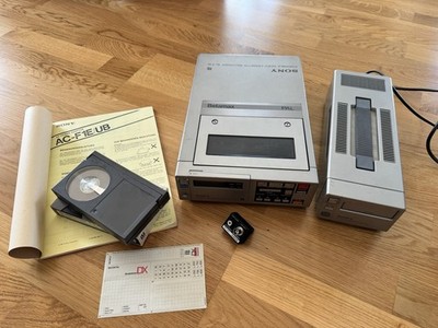 SONY PORTABLE VIDEO CASSETTE RECORDER SL-F1E Betamax tragbarer Recorder