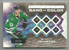 Wyatt Johnston 2025-26 Upper Deck Black Diamond 10/25 Band Of Color 6 Gems