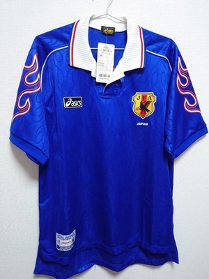 サッカーシャツ90s JAPAN JFA ASICS VINTAGE 1990s AWAY FOOTBALL SHIRT BRAND NEW ADULT