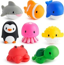 Munchkin Ocean Animal Squirt Bath Toy 8pk
