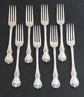 8 Towle Old Master Sterling Silver Dinner Forks - 7-1/4" - 400g