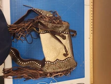 Myra Bag Leather Fringe Purse Cowhide Western Style Shoulder Bag Boho Chic