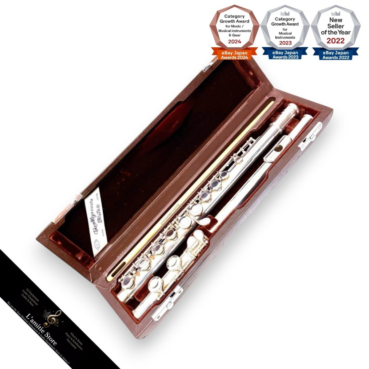 Miyazawa MS-70S フルート 本体 Miyazawa MS70S Flute with Case Fully Serviced Ready to Play