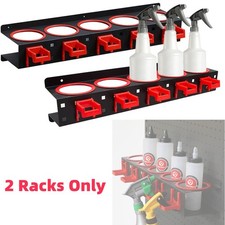 2x Spray Bottle Holder Can Storage Rack Garage Car Detailing Tools Organizer