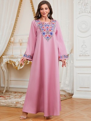 Women Ethnic Beaded Embroidery Kaftan Loose Muslim Maxi Long Dress Robe Ramadan | eBay Women Ethnic Beaded Embroidery Kaftan Loose Muslim Maxi Long Dress Robe Ramadan | eBay