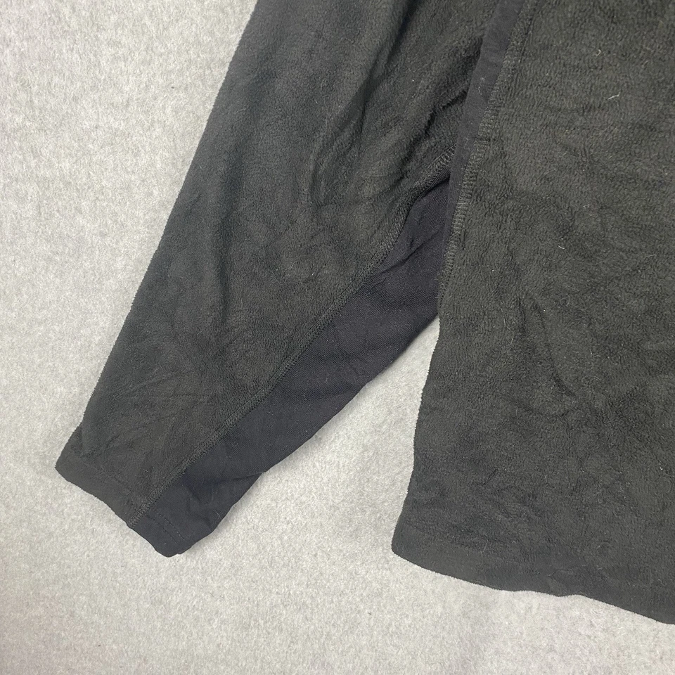 The North Face Fleece Jumper Mens L Black Half Zip Vintage Made In Canada 1990s - Image 2 of 4