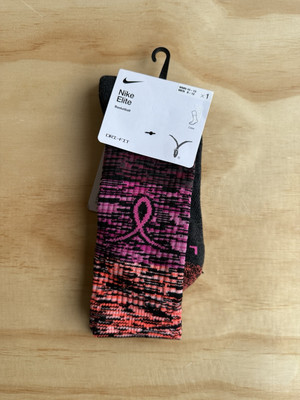 Nike Elite Basketball KAY YOW Dri-FIT Crew Socks - Size: LARGE - BCA Pink (NWT)