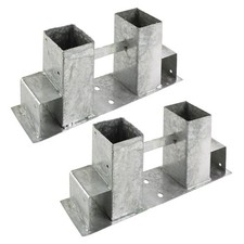 Holz - Stapelhilfe Brennholz Kaminholz Gestell Stapelhilfe Stapelhalter 2er Set