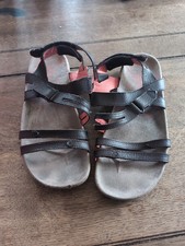 Merrell Sandspur Rose Convert Leather Walking Sandals Coral Espresso UK 7