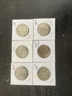 6 Walking Liberty Silver Half Dollars