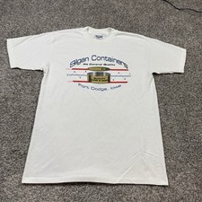 Vintage Silgan Containers Fort Dodge Iowa Promo T Shirt Size Large Made In USA