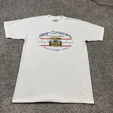 Vintage Silgan Containers Fort Dodge Iowa Promo T Shirt Size Large Made In USA