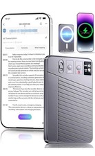 AI Voice Recorder - Record,Transcribe,Charge 3 in 1,Support 107 Languages