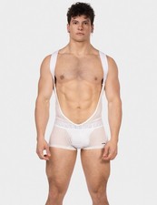 barcode Berlin - Mesh Singlet SANKE weiß S M L XL Herren 92191/200 gay sexy