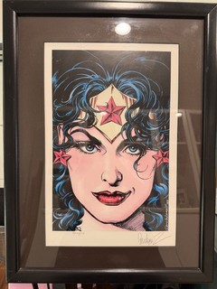JOSE LUIS GARCIA LOPEZ Signed WONDER WOMAN Artist Proof
