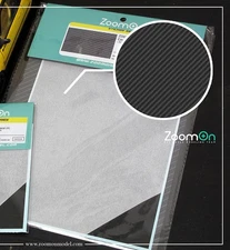 ZoomOn 1/24 Carbon Fiber Decal - Twill Weave (Small: 190 x 130mm)