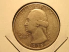 1935 WASHINGTON QUARTER, SILVER, FREE SHIPPING (#932D)