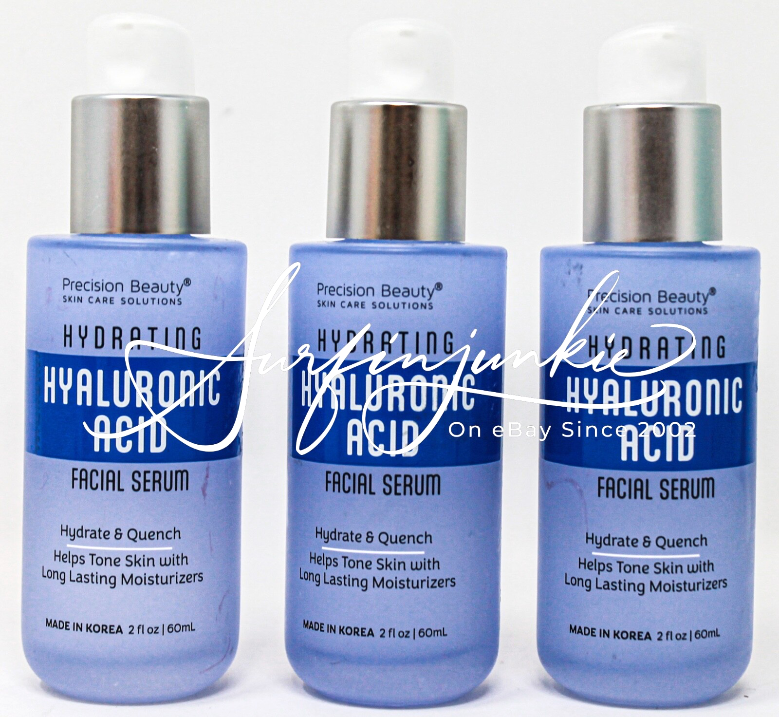 Precision Beauty Hydaluronic Acid Serum 3-Pack 2 oz Korean
