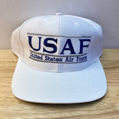 *NWOT* USAF AIR FORCE FALCONS ''The Game'' Split Bar Vintage NCAA Snapback Hat [D]