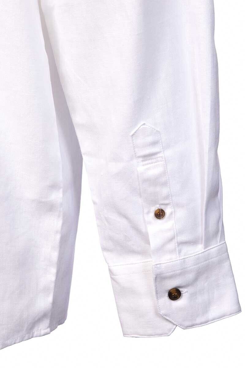 Chemise Grand-père ZERO En Tricot Côtelé Blanc - Taille M (40), Occasion Très Bon état