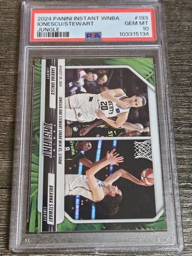 2024 PANINI INSTANT IONESCU/STEWART - JUNGLE CARD "6 of 25" - PSA 10 GEM MINT