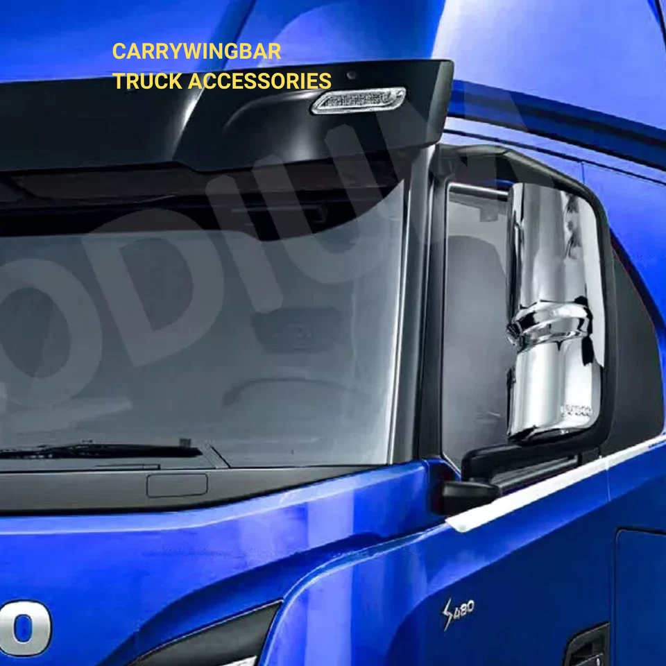 Iveco S-Way Truck Stainless steel Chrome Side Mirror Guards Foto 4 de 4